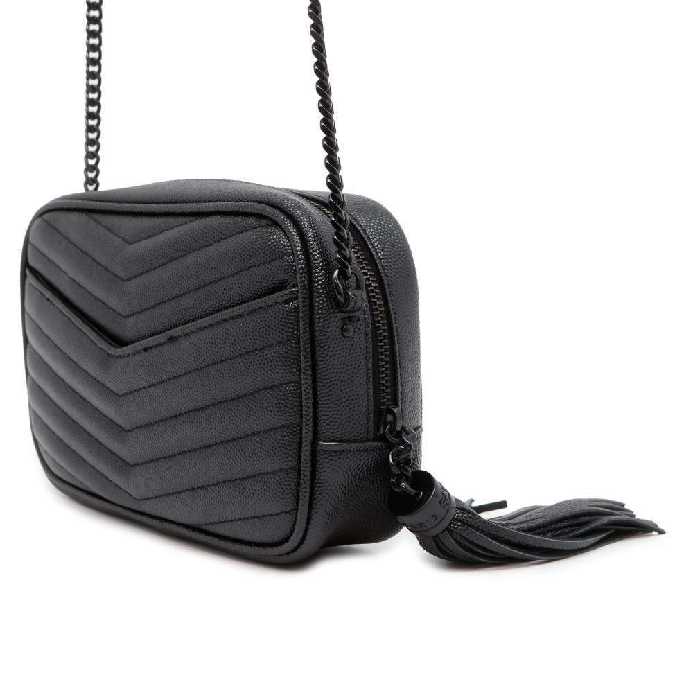 Saint Laurent Chain Shoulder Bag Lou Black Paris